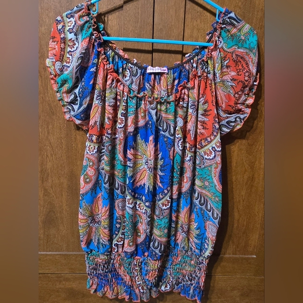 Body Central Multicolor Paisley Blouse